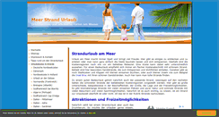 Desktop Screenshot of meer-strand-urlaub.de
